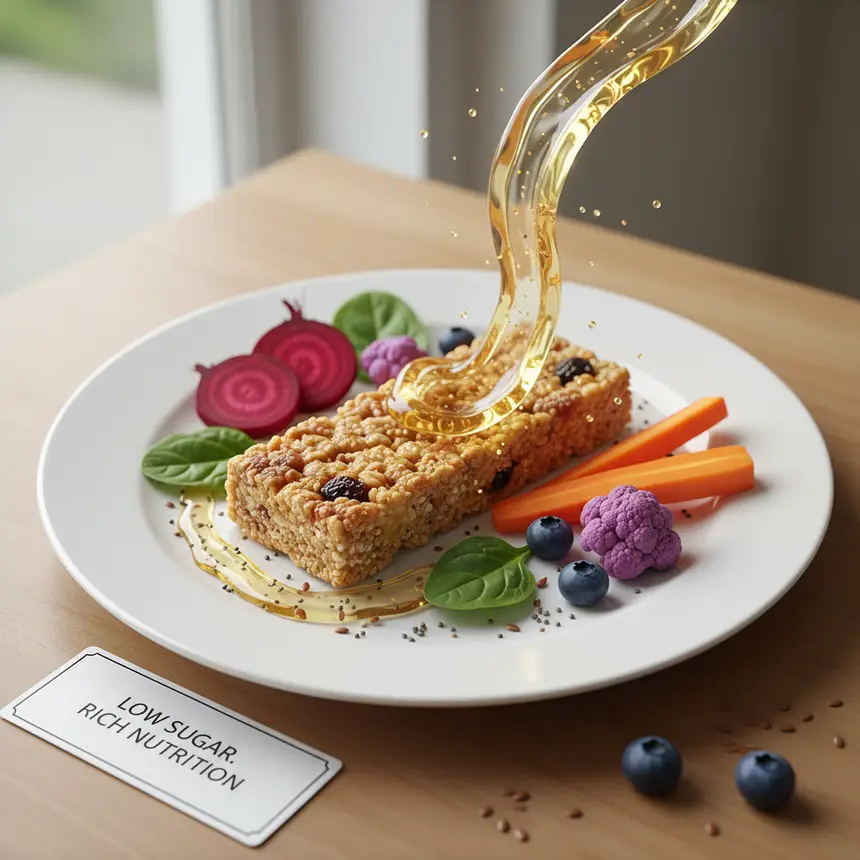 Healthy low-sugar snack nutrition