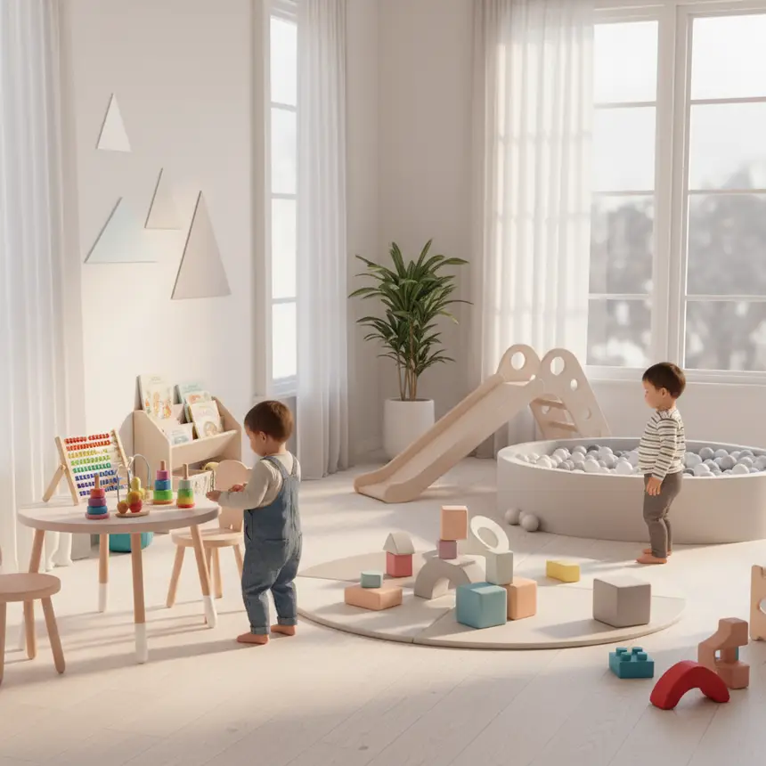 Early child development, age-appropriate play, learning environment