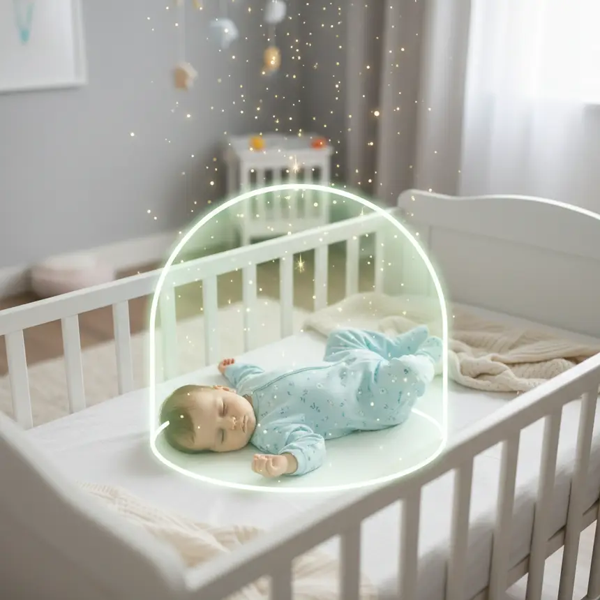 Calm baby, protective shield, starlight