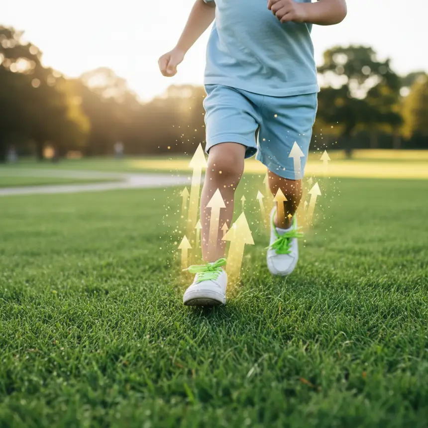 Child running growth development