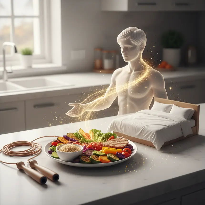 Growth nutrition, exercise, sleep