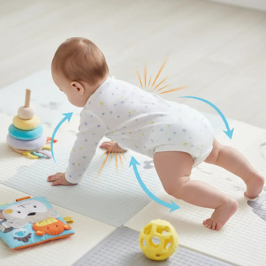 Baby rolling practice