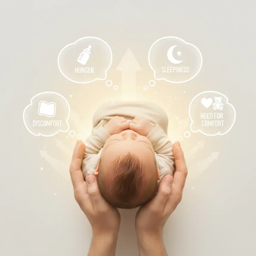 Baby crying reasons observation