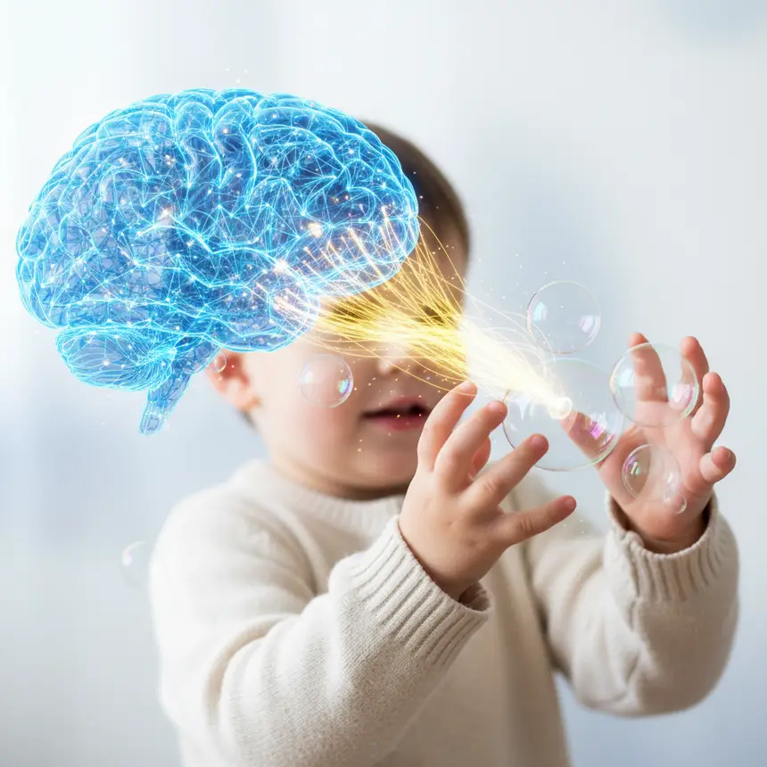 Brain development bubble play
