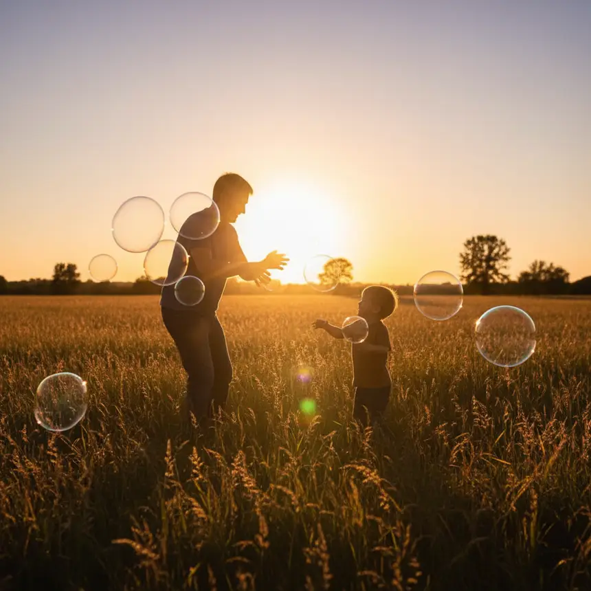 Parent child happy moment