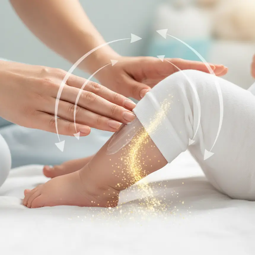 Baby moisturizing routine steps