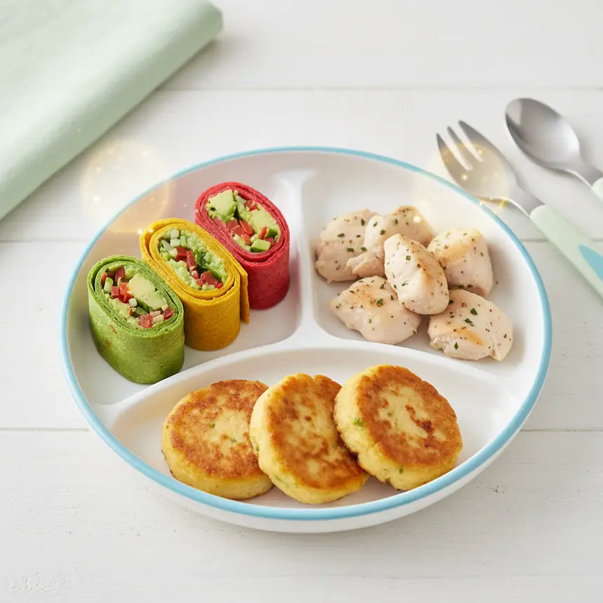 Toddler meal plating