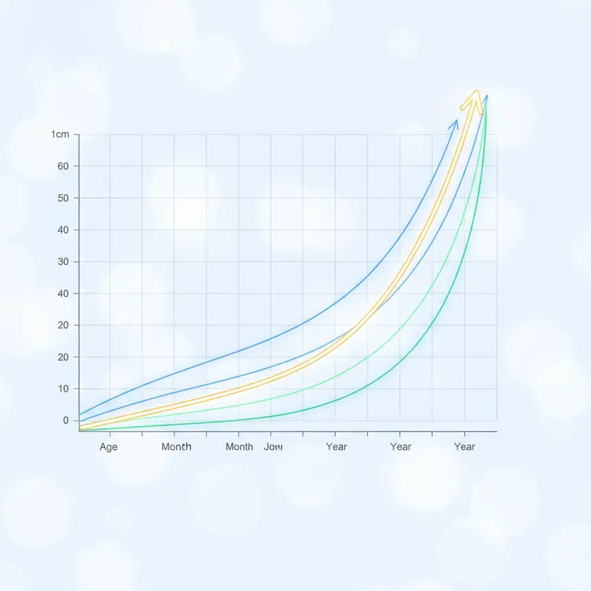 Growth chart trend analysis