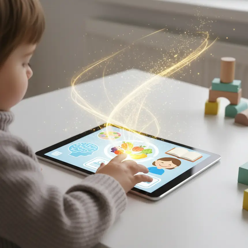 Interactive language learning scene