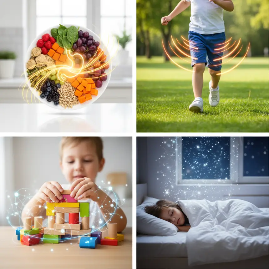 holistic child development, balanced nutrition, active play, cognitive growth