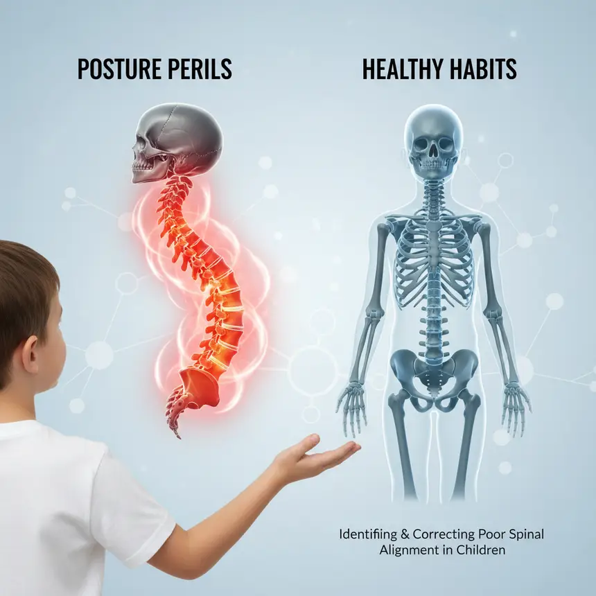 Growing child's posture issues, spinal health