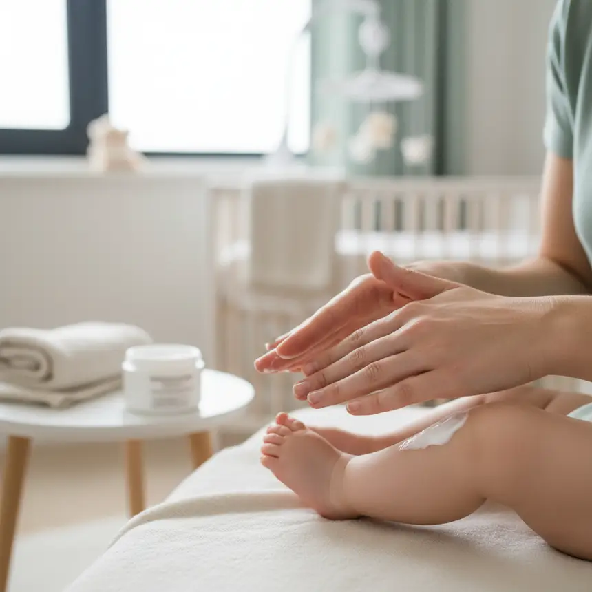 Baby moisturizer application
